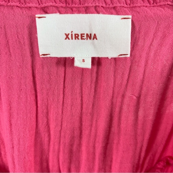 Xirena Nissa Pink Babydoll Puff Sleeve Mini Dress Small - Picture 5 of 6